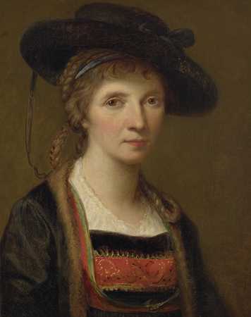 Angelika Kauffmann, Selbstbildnis in Bregenzerwälder Tracht, 1781, Öl auf Leinwand, © Verein Tiroler Landesmuseum Ferdinandeum, Innsbruck